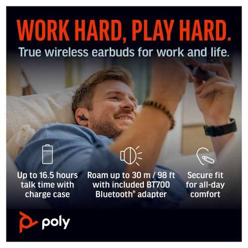 HP Poly Bluetooth Headset Voyager Free 60+ UC USB-C black Cijena