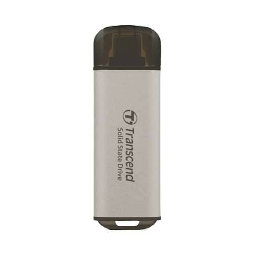 TRANSCEND ESD300S 512GB External SSD USB 10Gbps Type C Silver
