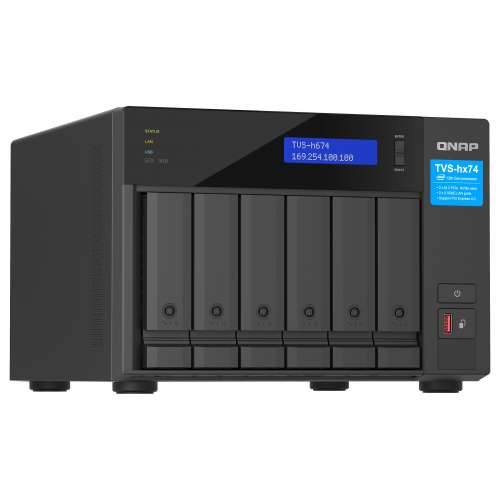 QNAP TVS-H674-I5-32G 6-bay QuTS hero NAS Intel Core i5-12400 6-core/12-thread up to 4.6GHz 32GB SO-DIMM Cijena