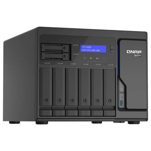 QNAP TS-h886-D1602-8G-BRO 8-Bay QuTS hero NAS Intel Xeon D1602 built-in 2 M.2 NVMe Gen3 port SATA 8GB RAM + 5 Year Warranty Cijena