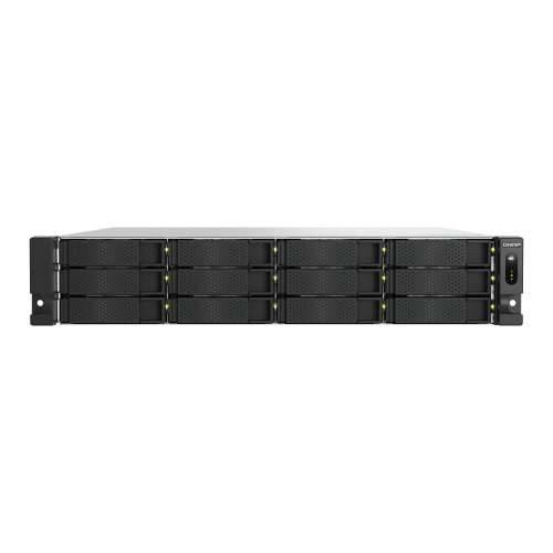 QNAP TS-h1277AXU-RP-R5-16G 2U 12-bay NAS AMD Ryzen 5 Pro 7645 6C/12T boost up to 5.1GHz 16GB DDR5 non-ECC RAM