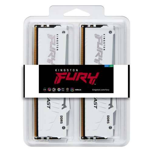 KINGSTON FURY Beast 32GB DIMM 5200MT/s DDR5 CL40 Kit of 2 White RGB XMP Cijena