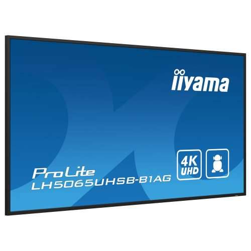 127cm/50“ (3840x2160) iiyama ProLite LH5065UHSB-B1AG 16:9 4K UHD VA Touch 9.5ms 60Hz 24/7 2xHDMI DP LAN WIFI Speaker Black Cijena