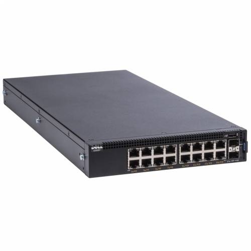 Dell Networking X1018P Smart Web Managed Switch, 16x 1GbE PoE and 2x 1GbE SFP po