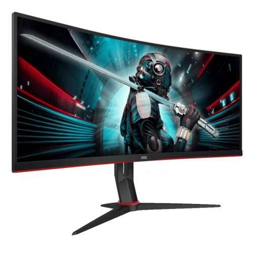 AOC CU34G2X - 86 cm (34 inča), LED, zakrivljen, VA-Panel, Ultra WQHD, 1 ms, 144 Hz, AMD FreeSync, DisplayPort Cijena