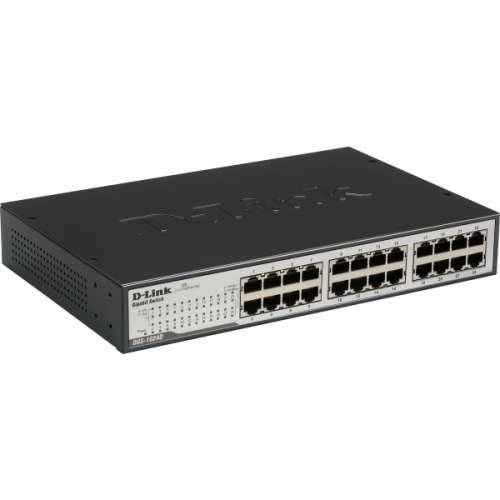D-Link DGS-1024D Gigabitni 24-portni prekidač za stalak (1000 Mbit / s, Auto MDI / MDIX, automatsko pregovaranje, automatsko povezivanje) Cijena