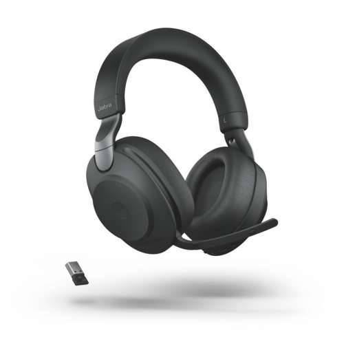 Jabra Evolve2 85 slušalice, stereo, bežični, crni Bluetooth, s priključkom 380 USB-A