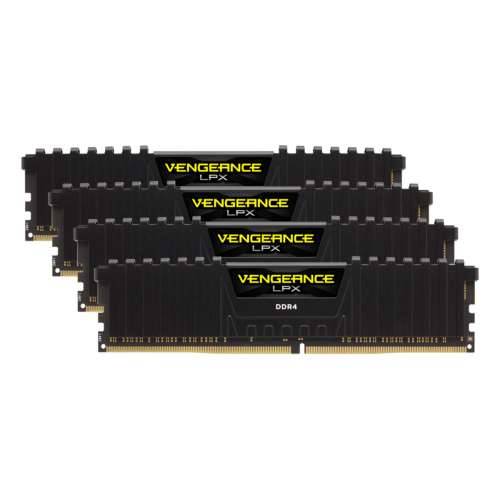 Komplet Corsair Vengeance LPX Black 32GB (4x8GB) DDR4-2666 CL16 DIMM memorija