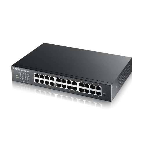 Zyxel gigabitni PoE prekidač s 24 porta (GS1900-24EP) [pametno upravljano, Rackmount, 12 PoE + porta]