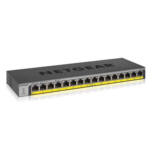 NETGEAR Gigabit Ethernet s 16 priključaka, neupravljani PoE / PoE + prekidač (GS116LP-100EUS) Cijena