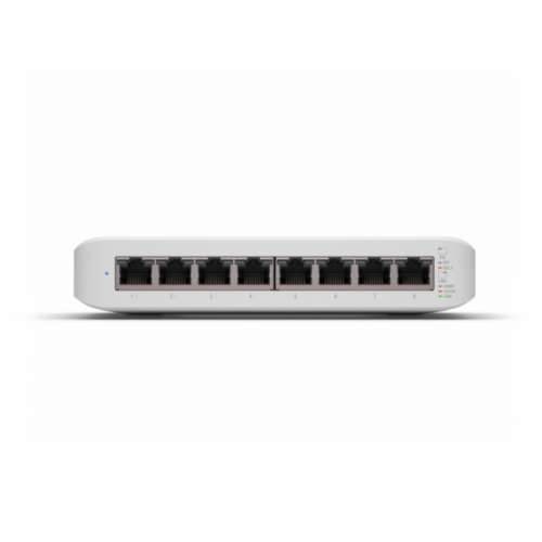 Ubiquiti UniFi prekidač (USW-Lite-8-PoE) [Gigabit Ethernet s 8 priključaka, 4x PoE +, zidna montaža]