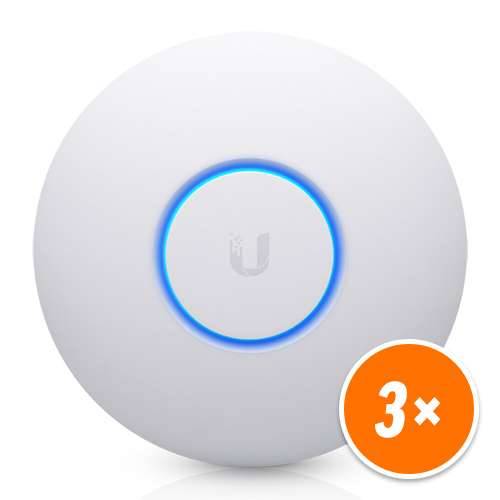 Ubiquiti UniFi nanoHD (UAP-NanoHD-3) pristupna točka 3er paket [4x4 MU-MIMO, WLAN AC, 1733 Mbit / s + 300]