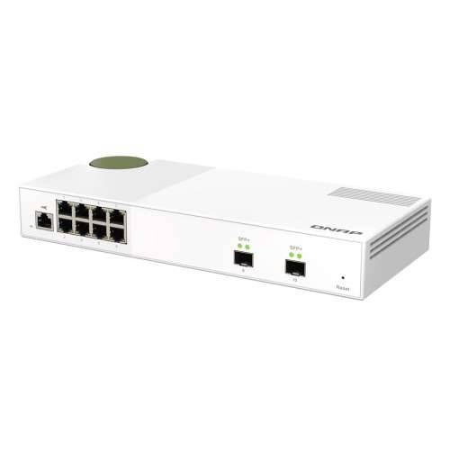 QNAP sustavi QSW-M2108-2S Web upravljani prekidač [2x 10 Gigabit Ethernet SFP +, 8x 2,5 Gigabit Ethernet, sloj 2] Cijena
