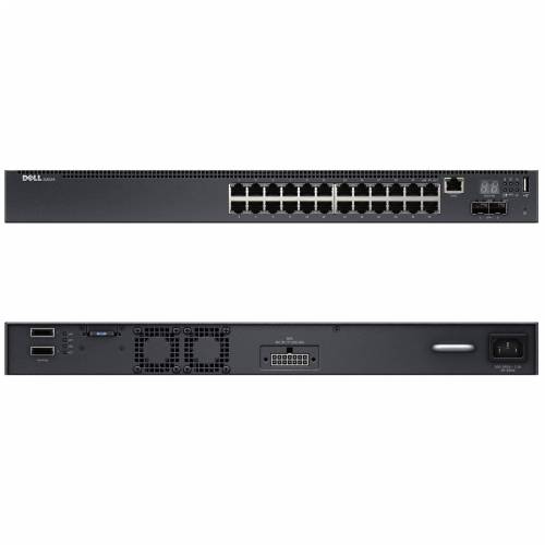 Dell Networking N2024, L2, 24x1GbE+2x10GbE SFP+fixed ports, Stacking Cijena