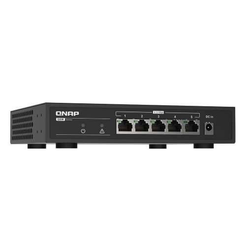 QNAP sustavi QSW-1105-5T 5-portni neupravljani prekidač [5x 2.5GbE (RJ45), bez ventilatora, plug & play] Cijena