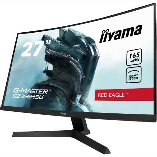 Iiyama G-Master G2766HSU-B1 - 66 cm (27 inča), FULL-HD zakrivljeni 1500R, 165Hz, VA panel, zvučnik, FreeSync Premium, DP Cijena