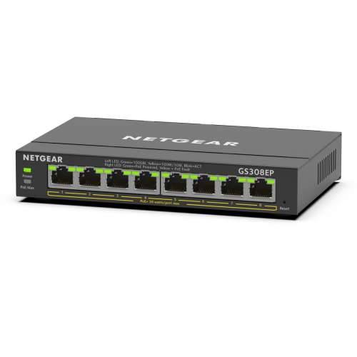 NETGEAR GS308EP 8-portni gigabitni prekidač [Smart Managed, PoE +, bez ventilatora] Cijena