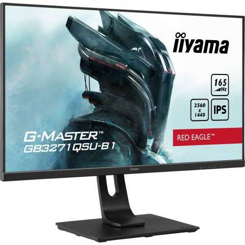 Iiyama G-Master GB3271QSU-B1 - 80 cm (32 inča), WQHD, 165Hz, IPS panel, zvučnici, FreeSync Prem., HDMI, DisplayPort, USB-HUB Cijena