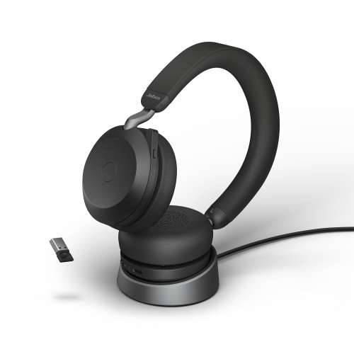 Jabra Evolve2 75 slušalice, USB-A bežični, Bluetooth, crni, sa stanicom za punjenje [UC certificiran] Cijena
