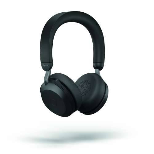 Jabra Evolve2 75 slušalice, USB-C bežični, Bluetooth, crni, sa stanicom za punjenje [MS certificiran] Cijena