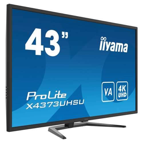 Iiyama PorLite X4373UHSU-B1 - 108 cm (43 inča), VA panel, 4K UHD, zvučnici, USB hub, DisplayPort In/Out Cijena