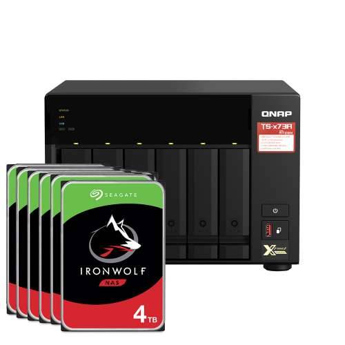 QNAP TS-673A-8G 72TB IronWolf NAS paket [uklj. 6x 12TB IronWolf 3,5" NAS HDD]