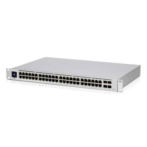Ubiquiti UniFi upravljani prekidač s 48 priključaka (USW-48-POE) [32 PoE + porta, 1x SFP priključak, 210W PoE snage]