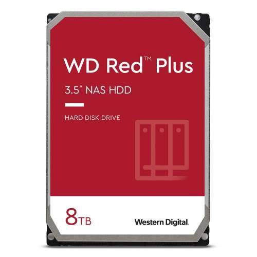 Western Digital WD Red Plus 8TB 128MB 3,5 inča SATA 6Gb/s - unutarnji NAS tvrdi disk (CMR)