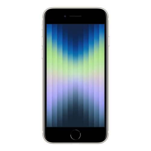 Apple iPhone SE (2022) 64 GB Dual SIM Starlight [11,94 cm (4,7") IPS LCD zaslon, iOS 15, kamera od 12 MP]