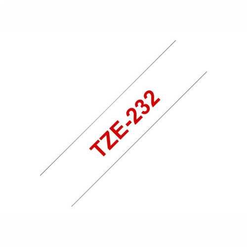 BROTHER TZE232 tape red/white 12mm 8m Cijena