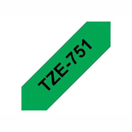 BROTHER TZE751 tape black/green 24mm 8m Cijena