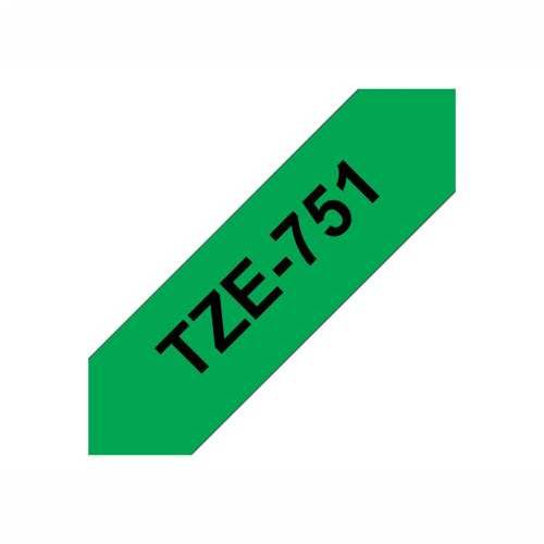 BROTHER TZE751 tape black/green 24mm 8m Cijena