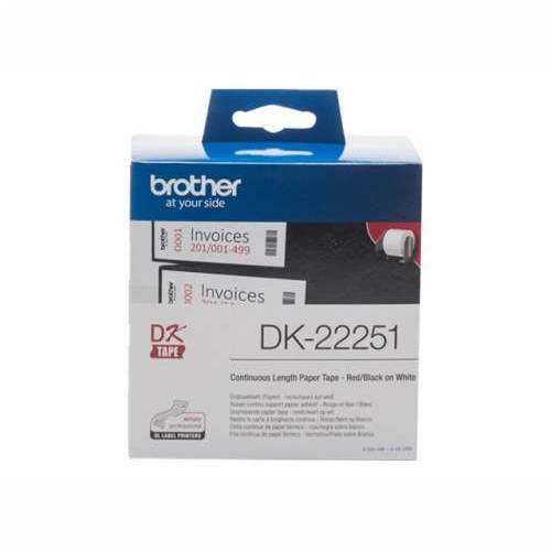BROTHER Continuous Tape 62mm Bk-Red/Whit Cijena