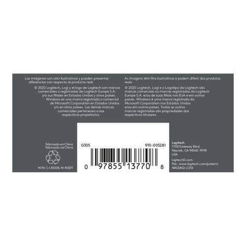 LOGI G305 Recoil Gaming Mouse BLACK EER2 Cijena