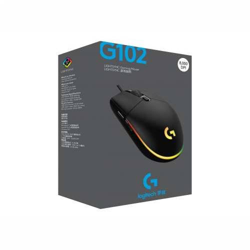 LOGI G102 LIGHTSYNC - BLACK - EER Cijena
