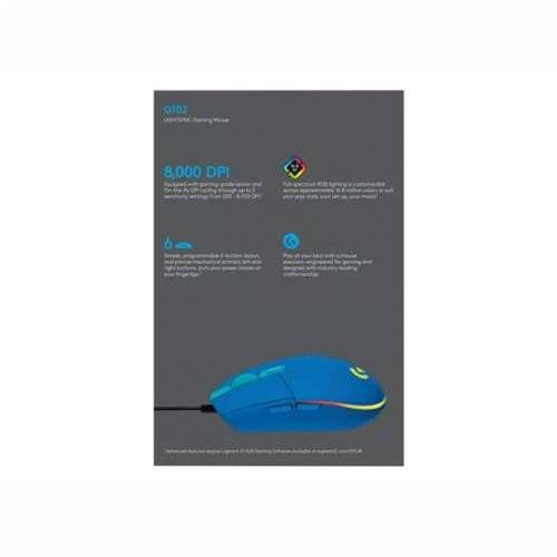 LOGI G102 Lightsync Blue EER Cijena