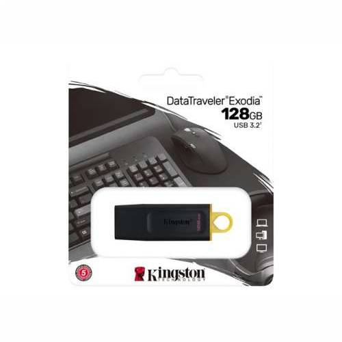 KINGSTON 128GB USB3.2 Gen1 DT Bk+Yellow Cijena