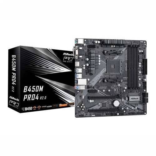 ASROCK B450M PRO4 R2.0 AM4 4xDDR4 4xSATA Cijena