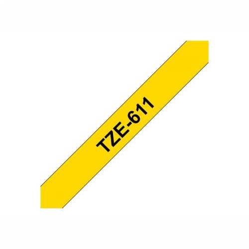 BROTHER TZE611 tape black/yellow 6mm 8m Cijena