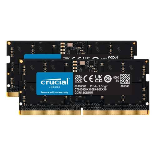 Crucial 32GB Kit (2x16GB) DDR5-4800 CL40 SO-DIMM memorija Cijena
