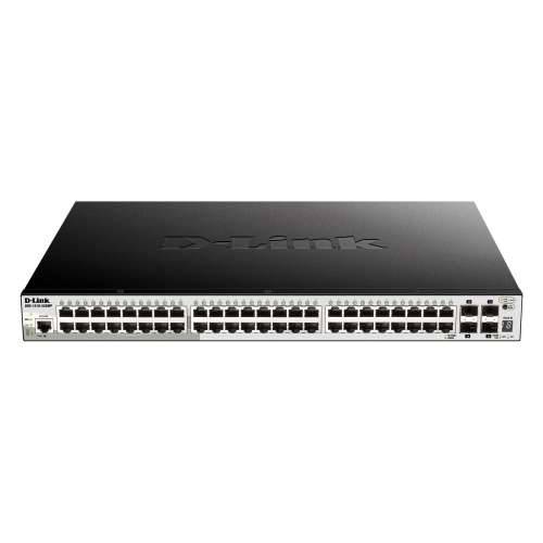 D-Link DGS-1510-52XMP Smart Managed Switch [48x Gigabit Ethernet PoE+, 370W, 4x 10 Gbit/s SFP+]