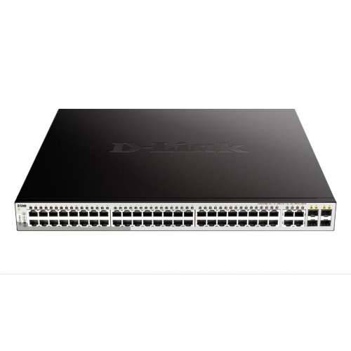 D-Link DGS-1210-52MP Smart+ upravljani prekidač [48x Gigabit Ethernet PoE+, 4x GbE/SFP Combo] Cijena