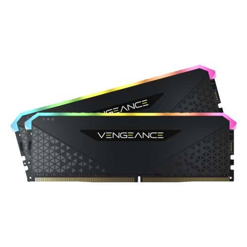 Corsair Vengeance RGB RS Black 64GB Kit (2x32GB) DDR4-3200 CL16 DIMM memorija