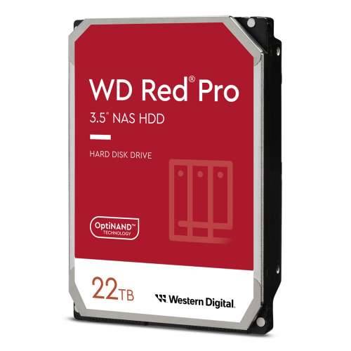 Western Digital WD Red Pro 22TB 3,5 inča SATA 6Gb/s - unutarnji NAS tvrdi disk (CMR)