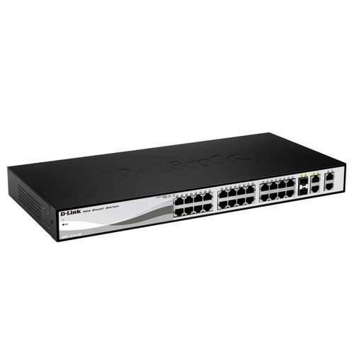 D-Link DGS-1210-28 Smart+ upravljani prekidač [24x Gigabit Ethernet, 4x GbE/SFP Combo] Cijena