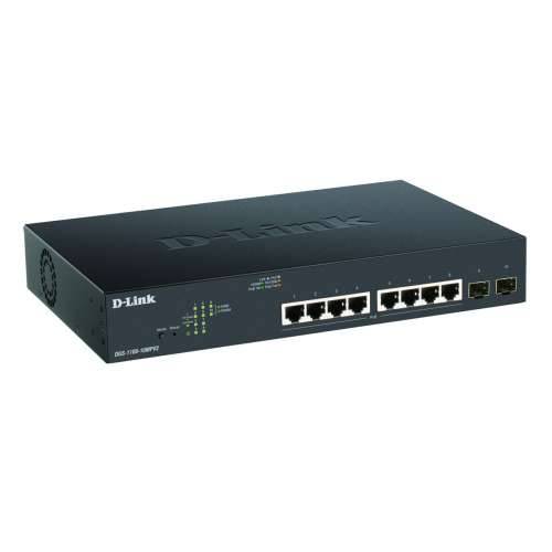 D-Link DGS-1100-10MPV2 Smart Managed Switch [8x Gigabit Ethernet PoE+, 130W, 2x SFP] Cijena