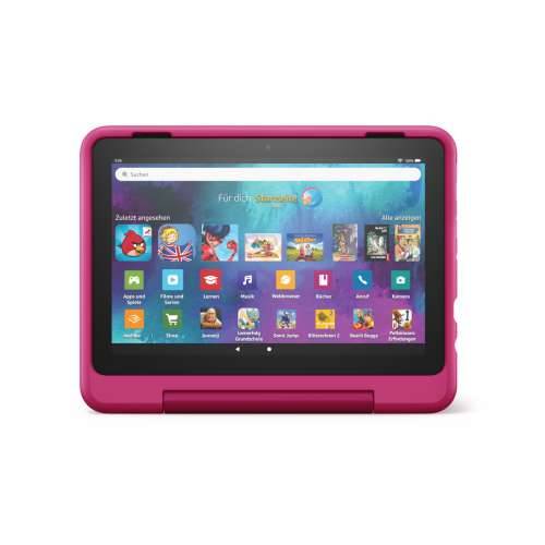 Amazon Fire HD 8 Kids Pro tablet, 8" HD zaslon, 32 GB (2022) od 6 do 12 godina, 13 sati trajanja baterije, torbica prilagođena djeci, dugin dizaj Cijena