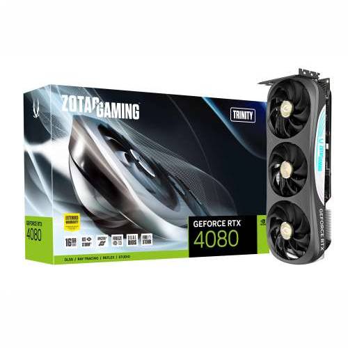 Grafička kartica Zotac GeForce RTX 4080 16GB Trinity - 16GB GDDR6X, 1x HDMI, 3x DP