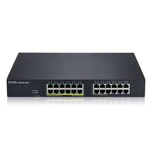 Zyxel Smart Switch (GS1915-24EP-EU0101F) [24x Gigabit Ethernet (12x PoE+), 130 W, NebulaFlex]