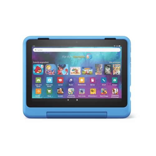 Amazon Fire HD 8 Kids Pro tablet, 8" HD zaslon, 32 GB (2022) od 6 do 12 godina, 13 sati trajanja baterije, kućište prilagođeno djeci, dizajn cybe Cijena